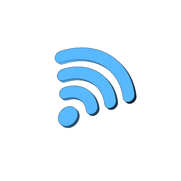 Isometric Wi-Fi illustration for networking and connectivity graphics